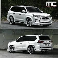 More Shots Of This Lexus Lx570 With Blacked Out Accents Wald Usa Wide Body Kit And 24 Agluxurywheels Custom Designed Whee Lexus Lx570 Lexus Wide Body Kits