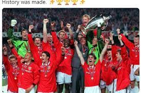Final liga champions 1999 dilangsungkan di stadion camp nou, barcelona tanggal 26 mei 1999, antara manchester united (inggris) melawan bayern münchen (jerman). Final Liga Champions Lawan Muenchen Adalah Permainan Terburuk Man United Bolasport Com