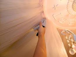 How To Create A Canopy Ceiling Addison S Wonderland Fabric Ceiling Diy Drapes Canopy Bedroom