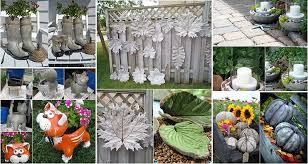 You can create pots of any size and shape pots with a cement mixture called hypertufa, which combines concrete and organic materials. 15 Creative Cement Projects For The Garden