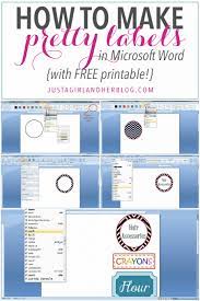 Once a csv file is prepared, the steps below can be followed to create labels using a mail merge. How To Make Pretty Labels In Microsoft Word