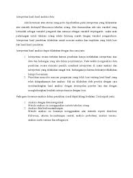Dengan demikian, model tersebut dapat dianggap. Interpretasi Hasil Hasil Analisis Data