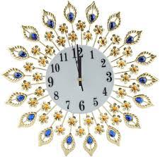 All i needed was a pair of pliers. Amazon Com Fdit Wall Clock Creative Iron European Style Modern Flower Shaped Wall Mounted Clock Diamond Hanging Wall Clock Home Office School Kitchen Dining