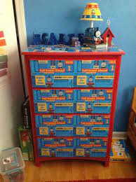 I Made This Thomas The Train Dresser For Carter Boys Bedroom Themes Thomas The Train Train Room