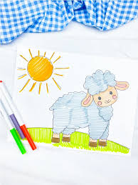 Portale bambini offers you a collection of cute sheep coloring pages: Free Printable Sheep Coloring Pages