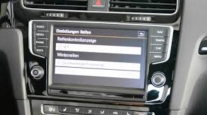 Golf7 Fahrzeugeinstellungen Car Youtube