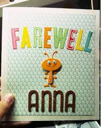 A Farewell Card For One Friend Is Really Simple Got Most Of My Materials From Paper Market Farewell Cards Cards Paper