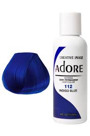 Revlon colorsilk beautiful color, permanent hair dye with keratin, 100% gray coverage, ammonia free, 33 dark soft brown. Adore Semi Permanent Hair Colour Indigo Blue 118ml