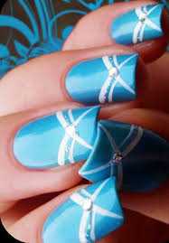 Stiletto nails are popular among many celebrities. 50 Most Beautiful Blue Nail Art Design Ideas