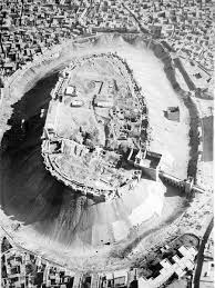 قلعة حلب من الجو سنة 1924 Syria Tourism Aleppo Syria