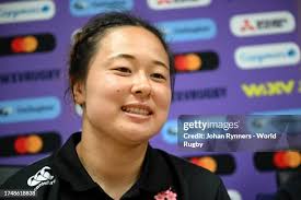 Karla Wright-Akeli of Samoa is tackled by Misaki Matsumura of Japan... News  Photo