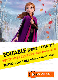 9 tik tok digital templates you can select and create your own invite with personalized text and completely free!! 15 Free Frozen 2 Birthday Invitations For Edit Customize Print Or Send Via Whatsapp Fiestas Con Ideas