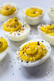 Everything Seasoning Deviled Eggs Keto Paleo Whole30 Recipe Real Food Snacks Low Carb Recipes Dessert Egg Recipes