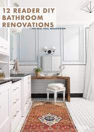 12 Diy Reader Bathroom Renovations Full Of Budget Friendly Tips Diys Real Cost And Timing Emily Henderson Bathroom Renovation Diy Diy Bathroom Renovation Coastal Bathroom Decor