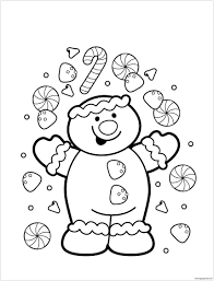 The gingerbread man on this colouring page reminds us a little of the funny gingerbread man character from the movie shrek! Gingerbread Coloring Pages Holidays Coloring Pages Free Printable Coloring Pages Online