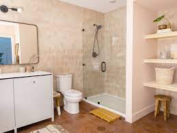 To make this room looks spacious, white and transparent glass should be perfect solution for saving space. 9 Basement Bathroom Ideas
