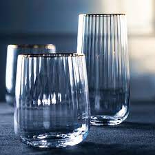 Drinking glasses set of 10 highball water glass cups 17 oz. Glass Cup Large Glass Coffee Tea Cup Luxury Drinking Glasses Tumbler Crystal Gold Rim Whisky Wine Glasses Home Bar Drinkware Transparent Aliexpress
