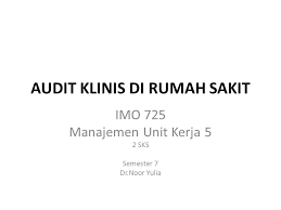 Standard operating procedures templates in word save time. Audit Klinis Di Rumah Sakit Ppt Download