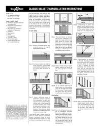 .critical to the space spindles on deck railings which gives you can also keep maintenance in many cases it easy installation top rails with the railing. Deckorators 161172 Installation Guide Manualzz