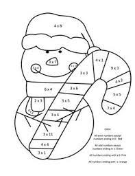 Print coloring pages by moving the cursor over an image and clicking on the printer icon in its upper right corner. Holiday Christmas Snowman Multiplication Color By Number Christmas Math Activities Christmas Math Multiplication