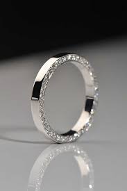 Contemporary Diamond Set Wedding Ring Handmade Wedding Rings Wedding Rings Sets His And Hers Couple Wedding Rings