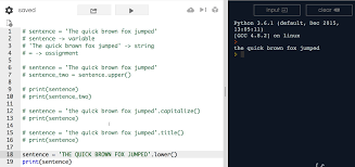 Python answers related to camel case in python. Python String Case Functions
