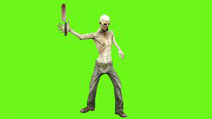 Zombie attacks - seperated on green scre... | Stock Video | Pond5