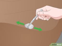 For a burn that hasn't totally penetrated the leather, you can remove the unsightly mark by partially cutting out the burn. How To Fix Cigarette Burns In A Car Seat 14 Steps With Pictures