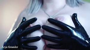 Sexueller Latex Gummihandschuh Fetisch Arya Grander
