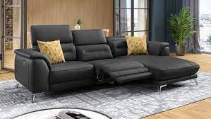 Die Polstergarnitur Gandino Ist Elektrisch Ausfahrbar Die Motorische Sitztiefenverstellung Durch Die Relaxfunktion Ist Gemacht Fur Polster Ecksofa Polsterecke