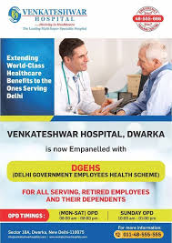 Venkateshwar Hospital Dwarka Is Now Empanelled With Dgehs Www Venkateshwarhospitals Com Venkateshwarhospital Hospit Employee Health Hospital Health Tests