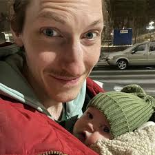 The man doesn't know that there is a snake underneath. The woman doesn't  know that there is a stone crushing the man. The woman thinks: “I am going  to fall! And I