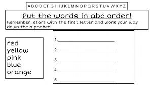 Kruyaya123 5/23/2021 thanks for sharing. Abc Order 1 Worksheet