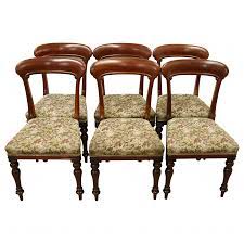 Dark brown light assembly required dimensions: Antique Set Of 6 Scottish Victorian Dining Chairs Antiques Co Uk