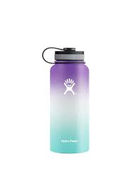 Hydro Flask 32 Oz Wide Mouth With Flat Cap Ombre Violet White Green Hydro Flask Bottle Hydro Flask Hawaii Hydroflask