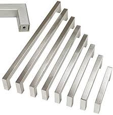 10 Pack Probrico 1 2 In Stainless Steel Square Corner Bar Kitchen Cabinet Door Handl Cabinet Door Handles Kitchen Cabinet Door Handles Kitchen Cupboard Handles
