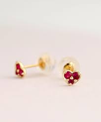 l co zozotown店 k10 ルビーハートピアス 8 000 tax in 小さめのサイズ感に ルビーとk10のイエローゴールドの組み合わせで 上品さと程よいスウィート感をあなたらしく装って ハートのモチ jewelry stud earrings earrings