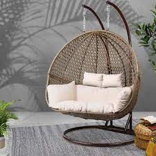 gardeon outdoor double hanging swing chair online only black matt blatt hanging swing chair swinging chair lounge chair outdoor