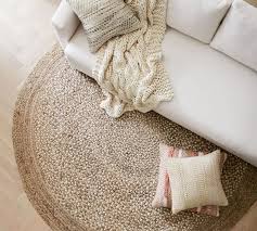 Anji mountain jute 142054 gray. Border Round Braided Jute Rug Pottery Barn