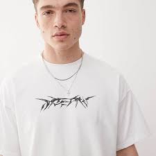 Weekday boxy fit t-shirt with front graphic print in white