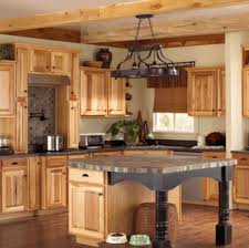By cleaning up the splatters, spills and water spots, your hickory kitchen cabinet design will stay beautiful longer. Hickory Kitchen Cabinets With Red Vtwctr