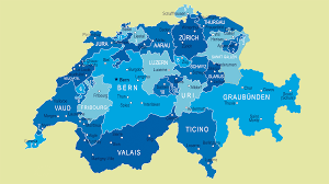 Mapa grande de lugares de interés de suiza. Mapa Politico De Suiza