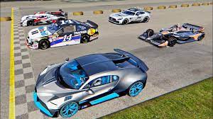 At top speed, a bugatti veyron can empty its tank in just 19 minutes, so getting an accurate reading from the fuel gauge in your dashboard is vitally important! Bugatti Divo Vs Audi R18 Vs Nascar Vs Indycar Old Monza Youtube