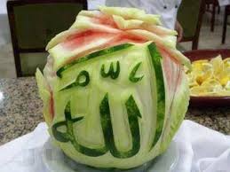 Welcome Ramadhan Fruit Carving To Welcoming Ramadhan Watermelon Watermelon Art Fruit Carving