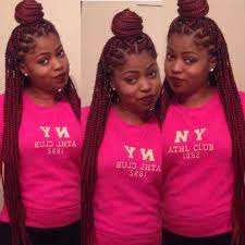 Burgundy Box Braids Burgundy Box Braids Rock Hairstyles Box Braids