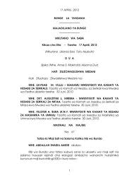Mopei, nassoro athumani m tanzanian msc. Hesabu Za Serikali Za Mitaa Bunge Parliament Go Tz