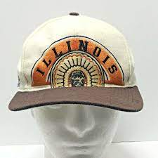 Illinois Fighting Illini Chief Illiniwek Baseball Hat Cap U Of Etsy Illinois Fighting Illini Fighting Illini Baseball Hats