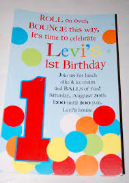 Birthday Invitation Card For 10 Year Old Boy Baby Face Design Bouncey Ball Birthday Invitations Ball Birthday Ball Theme Birthday Colorful Birthday Party Invitations
