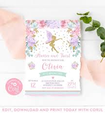 Resumes, cover letters, and recommendations. Fairy Birthday Party Printable Template Ideas Corjl
