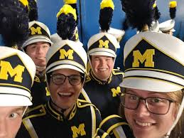 MNF 💙🦁🖤 Thanks for having us, Lions! #MNF #UMichBand #GoBlue #Lions